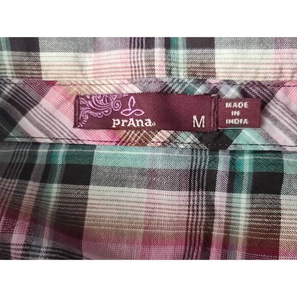 prAna plaid button down pullover shirt - medium - Picture 4 of 6